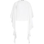 Reduzierte Weiße Elegante Vera Mont Chiffon-Abendkleider mit Volants aus Chiffon für Damen Größe L 