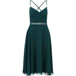 Grüne Unifarbene Vera Mont V-Ausschnitt Chiffon-Abendkleider aus Chiffon für Damen Größe S 