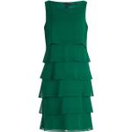 Grüne Ärmellose Vera Mont Chiffon-Abendkleider mit Reißverschluss aus Chiffon für Damen Größe L für Partys 