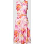 Pinke Blumenmuster Vera Mont Festliche Kleider aus Polyester für Damen Größe XL 