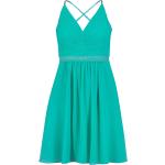 Grüne Unifarbene Elegante Ärmellose V-Ausschnitt Spaghettiträger-Kleider für Damen Größe L 