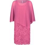 Pinke Halblangärmelige Chiffon-Abendkleider aus Chiffon für Damen Größe M 
