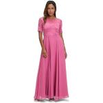 Pinke Elegante Vera Mont Maxi Chiffon-Abendkleider mit Reißverschluss aus Chiffon für Damen Größe XL zur Hochzeit 