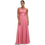Reduzierte Rosa Elegante Ärmellose Vera Mont Chiffon-Abendkleider mit Reißverschluss aus Chiffon für Damen Größe S 