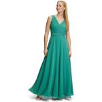 Reduzierte Grüne Ärmellose Vera Mont V-Ausschnitt Chiffon-Abendkleider aus Chiffon für Damen Größe L 
