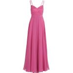 Pinke Elegante Ärmellose Vera Mont V-Ausschnitt Chiffon-Abendkleider aus Chiffon enganliegend für Damen Größe XS 