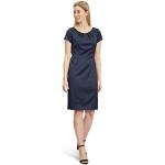 Reduzierte Blaue Kurzärmelige Vera Mont Mini Kurze Abendkleider mit Reißverschluss aus Polyester enganliegend für Damen Größe M 