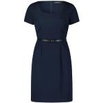 Reduzierte Blaue Unifarbene Halblangärmelige Vera Mont Festliche Kleider aus Baumwollmischung für Damen Größe S 
