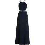 Blaue Elegante Vera Mont Maxi Lange Abendkleider mit Cutwork für Damen Größe XS zum Abschlussball 