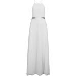 Weiße Elegante Vera Mont Maxi Lange Abendkleider mit Cutwork für Damen Größe L zum Abschlussball 