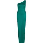 Reduzierte Grüne Ärmellose Vera Mont Maxi One Shoulder Lange Abendkleider mit Glitzer mit Reißverschluss enganliegend für Damen Größe XXL 