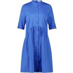 Blaue Elegante Kurzärmelige Vera Mont Midi Shirtkleider für Damen Größe S 