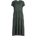 Reduzierte Grüne Halblangärmelige Vera Mont Mini V-Ausschnitt Minikleider & kurze Kleider aus Lyocell für Damen 