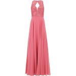 Reduzierte Pinke Elegante Ärmellose Vera Mont V-Ausschnitt Chiffon-Abendkleider mit Pailletten aus Chiffon für Damen Größe XL 