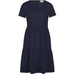 Blaue Elegante Kurzärmelige Vera Mont Sommerkleider für Damen Größe XL für den für den Sommer 