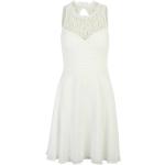 Weiße Elegante Ärmellose Vera Mont Midi Chiffonkleider aus Chiffon für Damen Größe XL zur Hochzeit 
