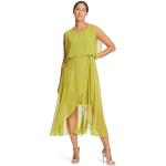 Reduzierte Grüne Ärmellose Vera Mont Maxi Rundhals-Ausschnitt Lange Abendkleider mit Reißverschluss für Damen Größe S 