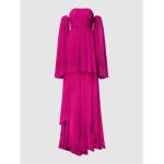 Fuchsiafarbene Vera Wang Abendkleider mit Schleppe aus Polyester für Damen Größe XS für die Braut 