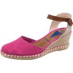 VERBENAS Damen 060154-0001 Pinkfarbene Leder/Textil Sandalette Größe 38 EU Mehrfarbig (digital)