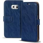 Blaue Retro Samsung Galaxy S6 Edge Cases Art: Flip Cases mit Bildern 