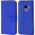 Blaue Samsung Galaxy S9 Hüllen Art: Flip Cases mit Bildern aus Leder 