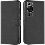 Schwarze Huawei P60 Pro Hüllen Art: Flip Cases mit Bildern aus Silikon 