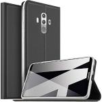 Schwarze Huawei Mate 10 Pro Hüllen Art: Flip Cases mit Bildern aus Glattleder für Herren 