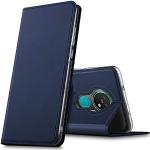 Verco Handyhülle für Nokia 7.2, Premium Handy Flip Cover für Nokia 7.2 Hülle [integr. Magnet] Book Case PU Leder Tasche, Blau