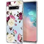 Pinke Blumenmuster Samsung Galaxy S10 Cases mit Vogel-Motiv mit Muster aus Gummi 