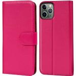 Pinke iPhone 11 Pro Hüllen Art: Flip Cases mit Bildern aus Leder 