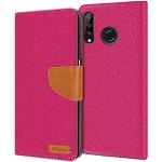 Pinke Huawei P30 Lite Hüllen Art: Flip Cases mit Bildern aus Textil 