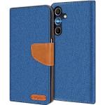 Blaue Samsung Galaxy A15 Hüllen Art: Flip Cases mit Bildern aus Textil 
