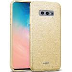 Goldene Samsung Galaxy S10e Cases Art: Soft Cases mit Glitzer aus Silikon 