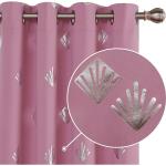 Pinke Moderne Schlaufenschals & Ösenschals aus Textil abdunkelnd 2-teilig 