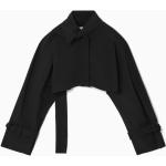 Schwarze COS Trenchcoats aus Baumwolle für Damen Einheitsgröße 