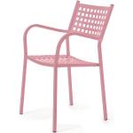 Reduzierte Rosa Gartenstühle Metall aus Polyrattan Outdoor 