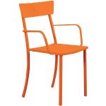 Reduzierte Orange Gartenstühle & Balkonstühle Verzinkte aus Polyrattan Outdoor 
