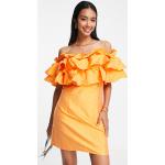 Reduzierte Orange Vero Moda Mini Minikleider & kurze Kleider für Damen Größe XS 