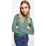 Reduzierte Grüne Vero Moda Rollkragen T-Shirts für Damen Größe XL 