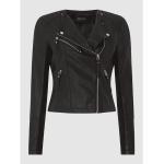 Schwarze Vero Moda Kunstlederjacken aus Leder für Damen Größe XL 