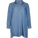 Blaue Casual Langärmelige Vero Moda Hemdblusen aus Lyocell für Damen für den für den Frühling 