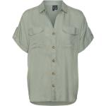 Kurzärmelige Vero Moda V-Ausschnitt Blusenshirts & Schlusen für Damen Größe S 