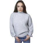 Reduzierte Graue Vero Moda Rollkragen Rollkragenpullover aus Jersey für Damen Größe M 