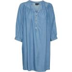 Blaue Mini Minikleider & kurze Kleider aus Denim für Damen Größe XS 