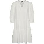 Reduzierte Weiße Vero Moda Tunika-Kleider für Damen Größe S 