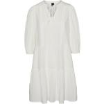 Weiße Boho Vero Moda Mini Sommerkleider aus Baumwolle für Damen für den für den Sommer 