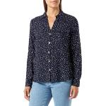 Marineblaue Langärmelige Vero Moda Shirts mit Tasche mit Knopf für Damen Größe XS 