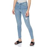 Reduzierte Hellblaue Vero Moda Slim Fit Jeans aus Denim für Damen Größe XS 