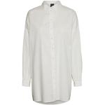 Reduzierte Weiße Oversize Vero Moda Tunika-Blusen für Damen Größe XS 