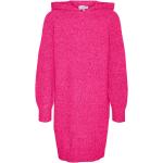 Reduzierte Pinke Melierte Vero Moda Kinderstrickkleider aus Polyamid für Mädchen Größe 134 
